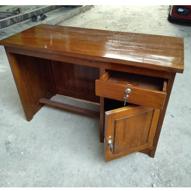 Meja kantor minimalis Kayu jati