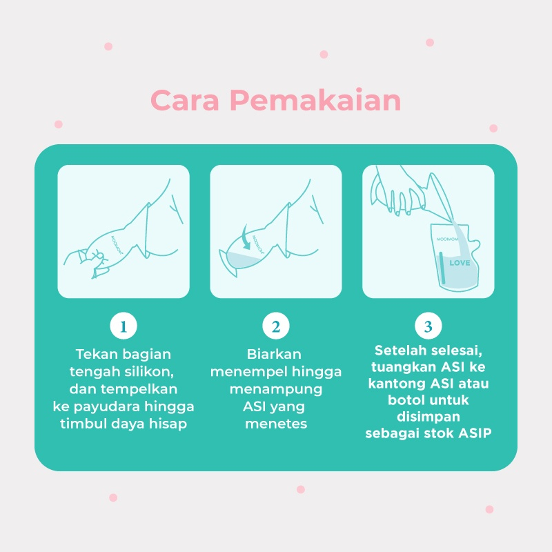 MOOIMOM New Silicone Breast Pump - Penampung ASI