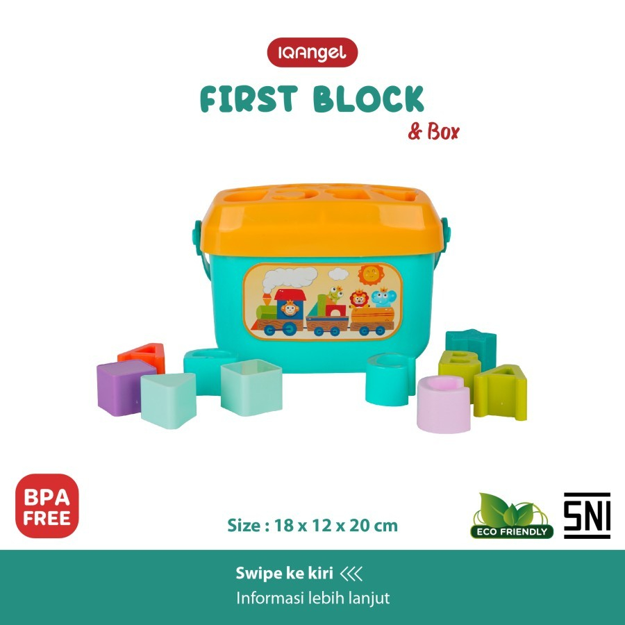 IQ Angel First Block &amp; Box - Mainan Edukasi Anak