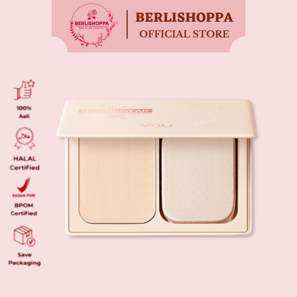You Noutriwear+ Silky Pressed Foundation | Two Way Cake | Bedak Padat YOU
