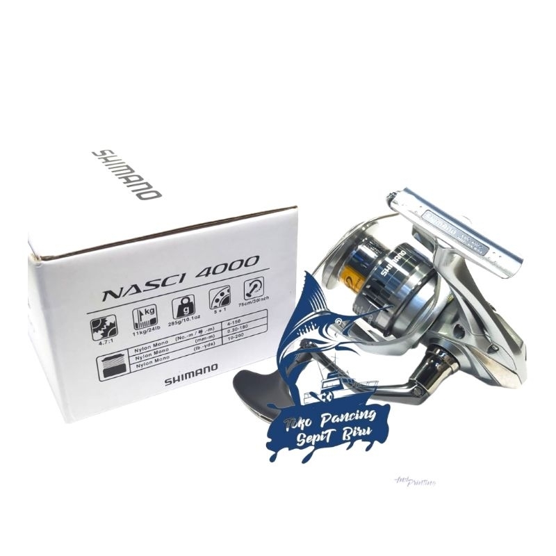 Reel Spinning SHIMANO NASCI 4000 POWER HANDLE NEW 2021