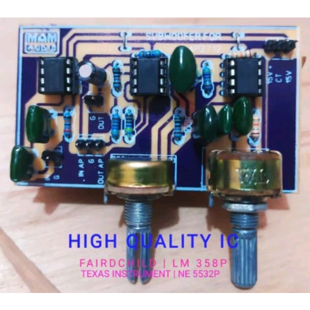 Filter Subwoofer Plus Frekuensi Kontrol Bisa Ditambahan Untuk Kit Audio Prosesor