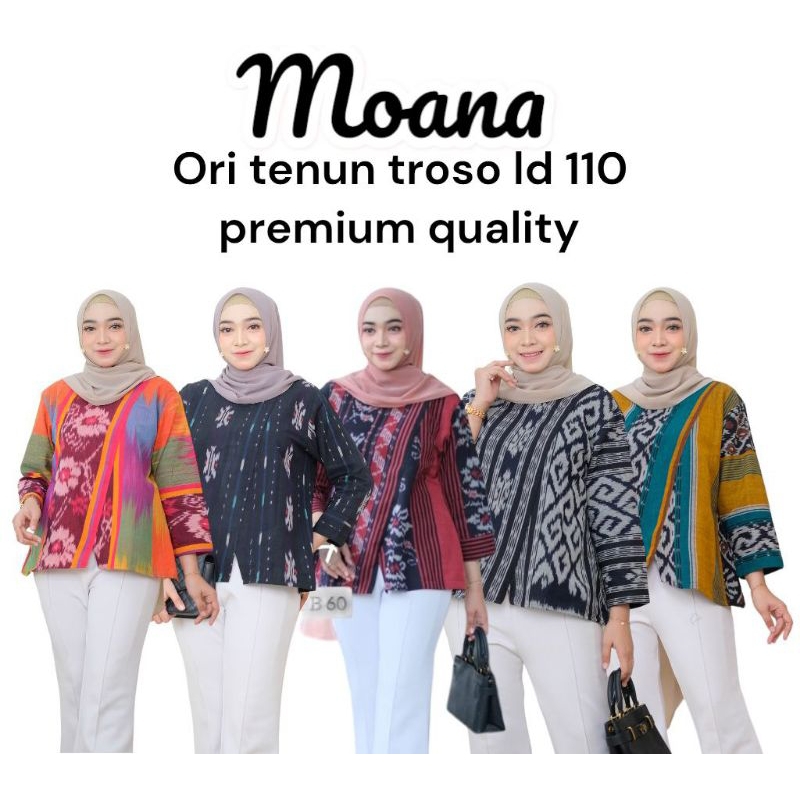 Moana atasan tenun wanita - baju tenun wanita asli tenun troso