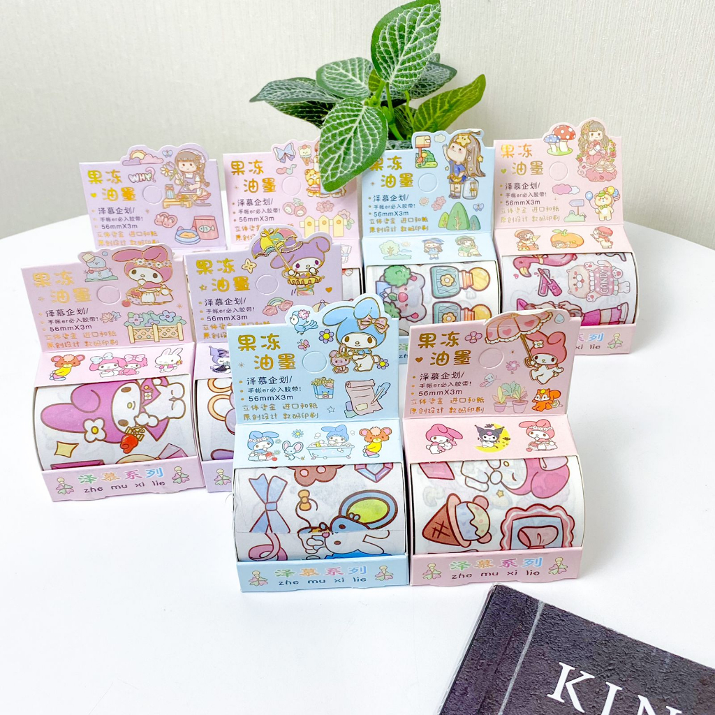 

Washi Tape Sanri0 SZ-150 / 1 Roll Solatip / Isolasi Washi Deco Tape SZ-150 Kartun Sanri0 Hell0 Kitty Kur0mi Cinnam0roll Pomp0mpurin My Mel0dy Sweet Cute Girl Scrapbook / Selotip Mini Refill Decotape Pastel DIY Kit Journaling Harga Grosir Ready COD