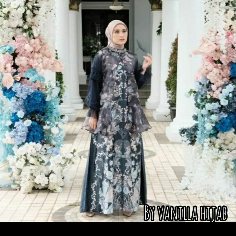 READY..IRIS DRESS-OSCAR SIZE M packing BOX *NON PAYET BY VANILLA HIJAB