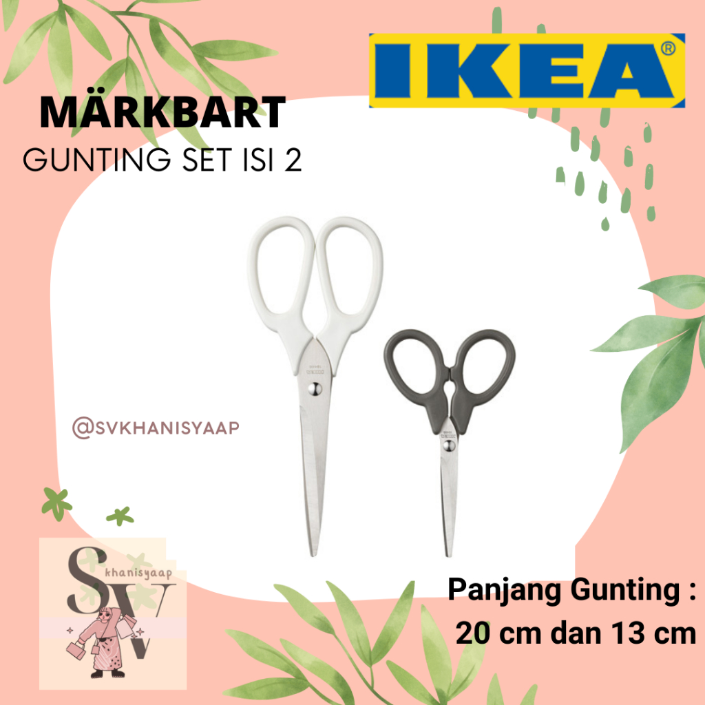 

Gunting Set isi 2 Pcs Gunting IK*A MARKBART, Gunting Dapur Serbaguna Panjang Gunting : 20 cm dan 13 cm