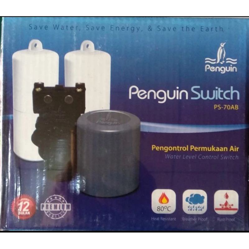 PELAMPUNG AIR OTOMATIS - PELAMPUNG TANGKI /TOREN/TANDON/PENGUIN SWICTH /RADAR - merek PENGUIN