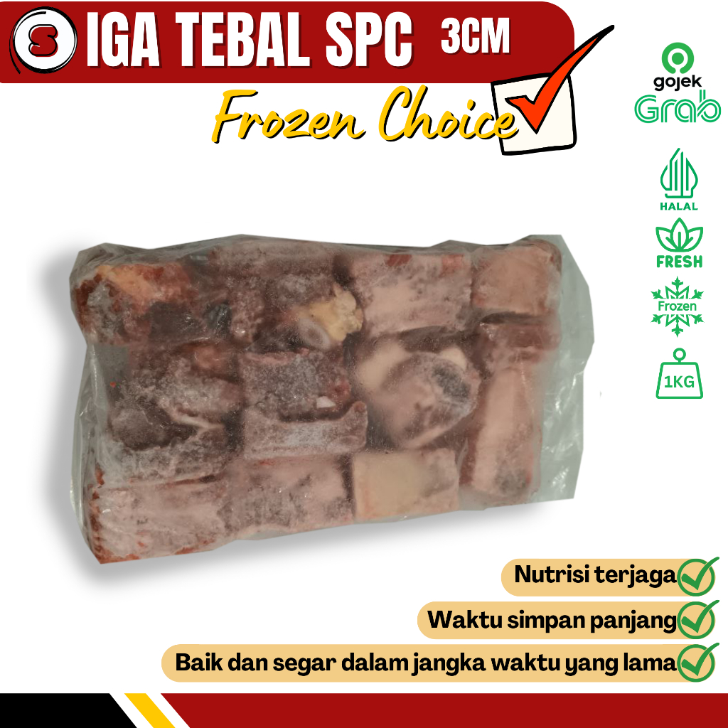 

Sapina Daging Sapi Tulang Iga Tebal Sapi SPESIAL Lokal Murah & Halal 1kg