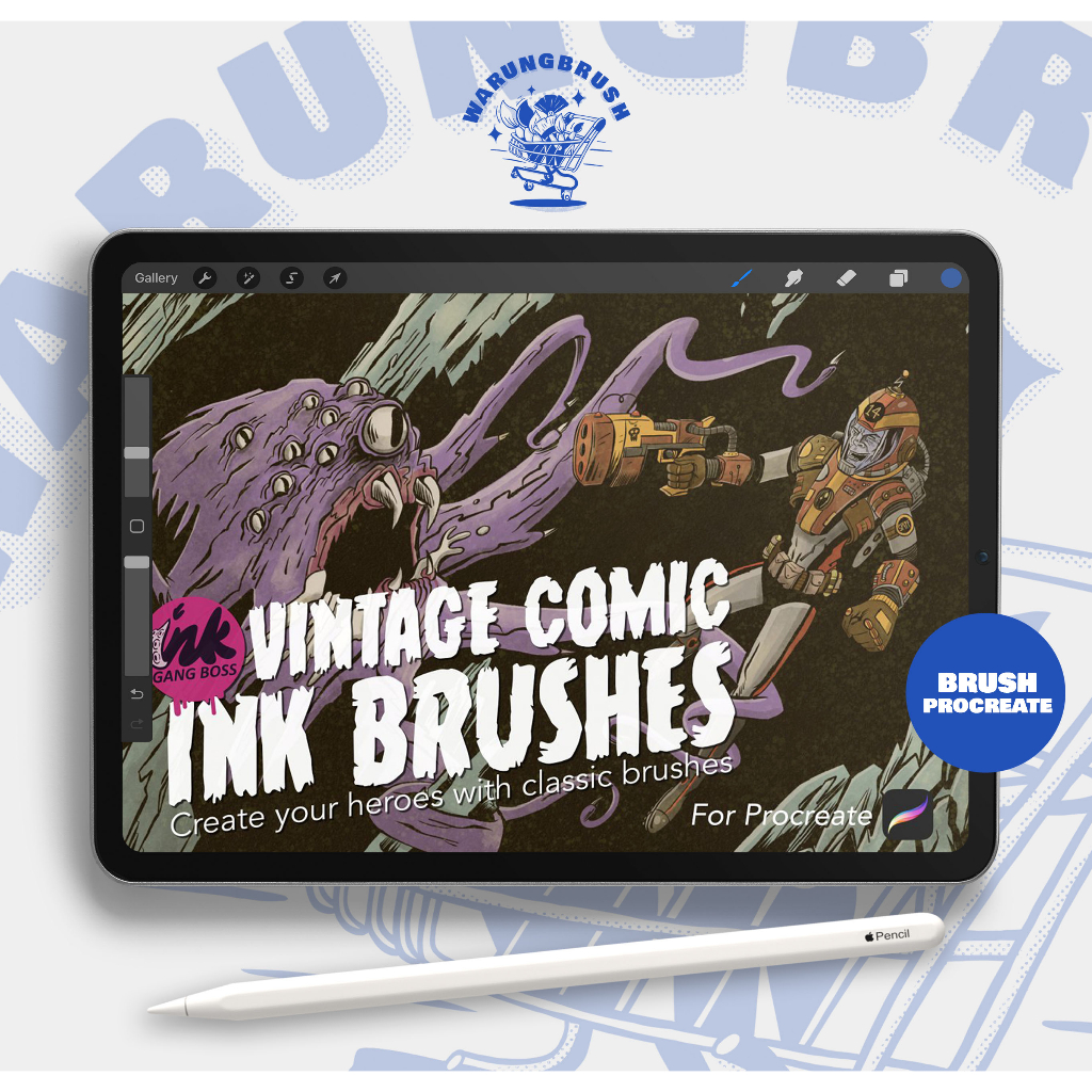 Vintage Comic Ink Brushes BP0064