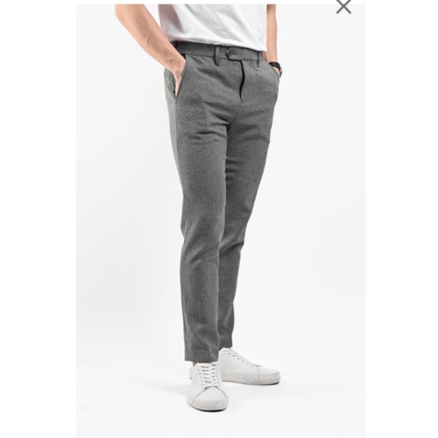 Ankle Peazy Pants Elastic Adjuster Two Tone Grey (booked)