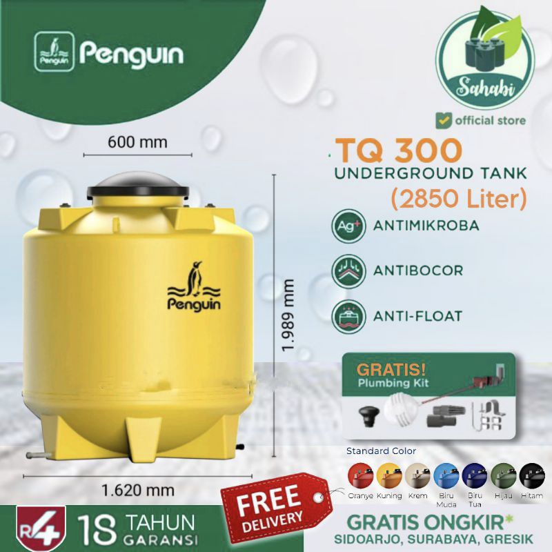 Tandon Air / Toren Air / Tangki Air PENGUIN/PINGUIN Underground Tank / Tangki Pendam / Tangki Tanam 