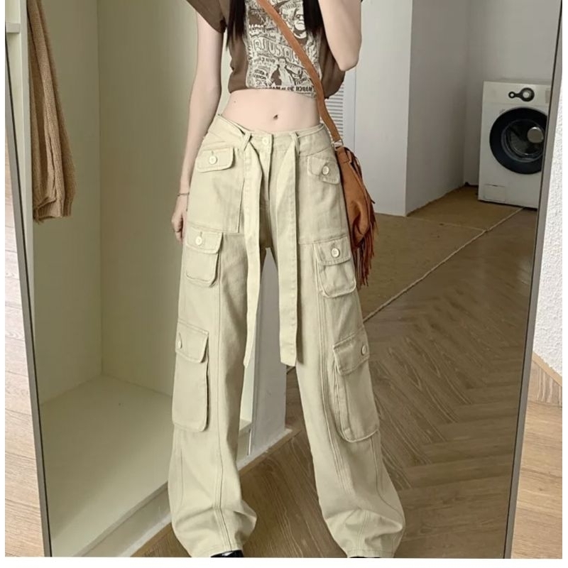 cullote cargo - celana Cargo premium - Jogger cargo - kulot cargo Bangkok termurah - celana Jennie b