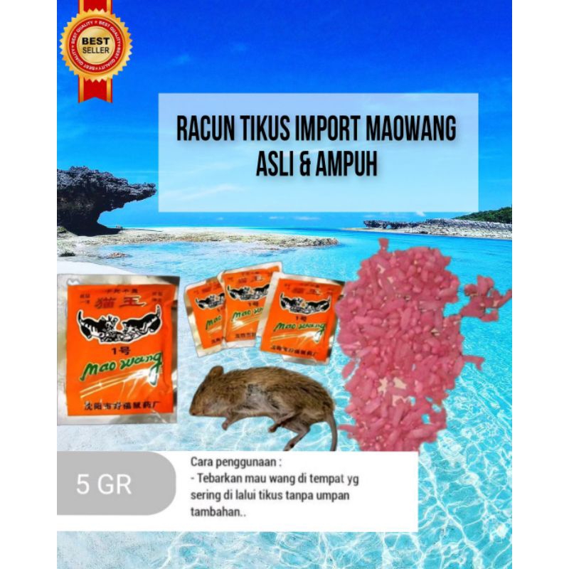 Racun Tikus MAO WANG Tikus Mati Kering Tidak Berbau/ Racun Tikus MAO WANG