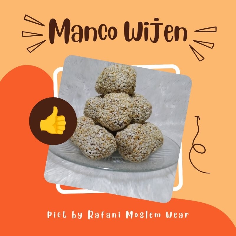 

(500gr) Makanan ringan camilan manco wijen trenggalek