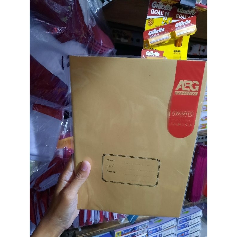 

sampul coklat polos ukuran kwarto