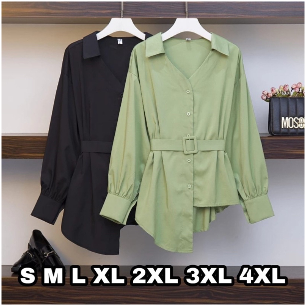 Starla Blouse - Ukuran S M L XL XXL XXXL XXXXL 2XL 3XL 4XL 2L 3L 4L 5L Kemeja Kerja Big Size - Kemej