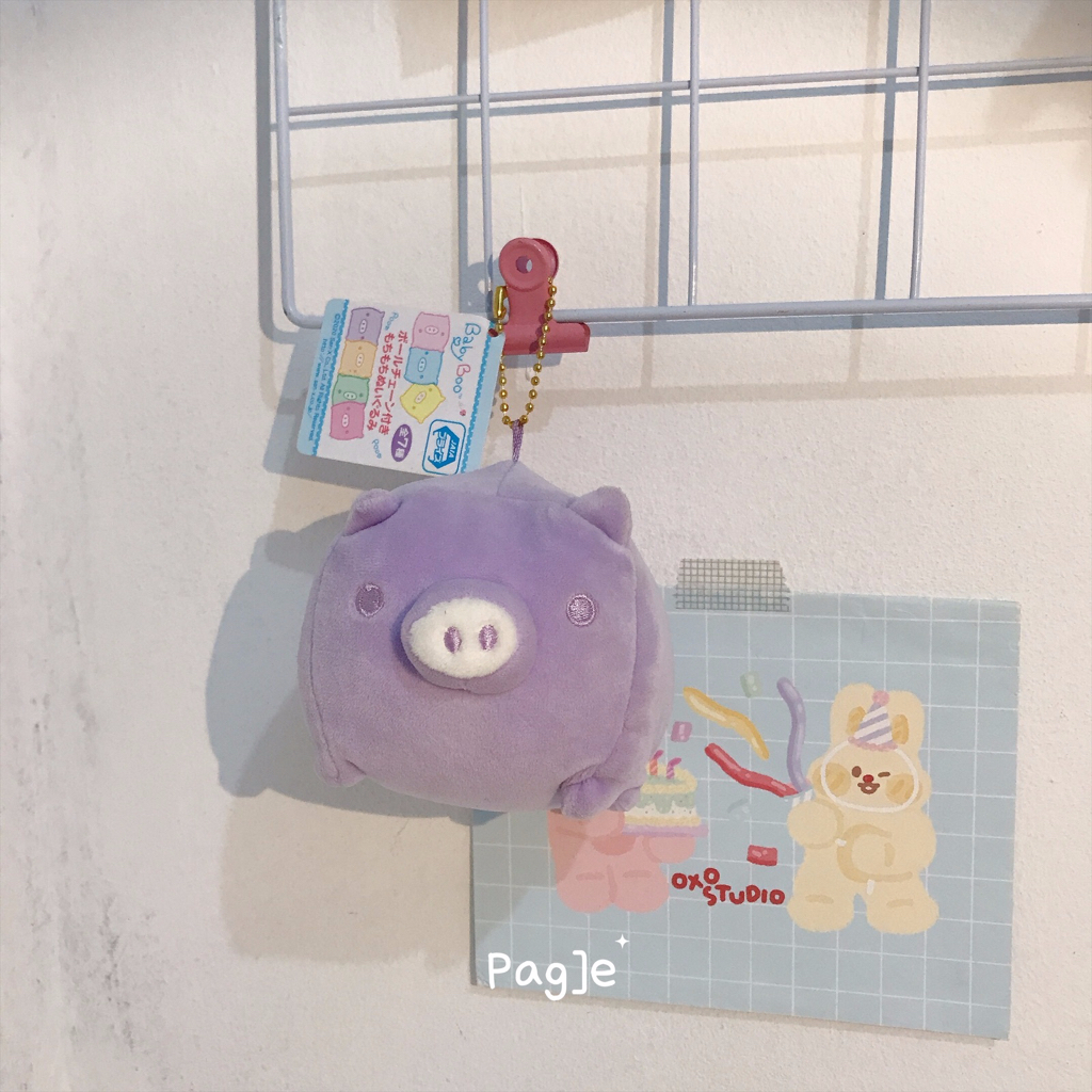 Baby Boo Purple Monokuro Boo San X [New Tag] - Plush Doll Boneka Keyring Ganci Keychain