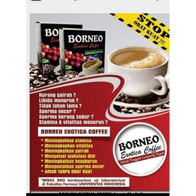 

kopi Borneo meningkatkan stamina