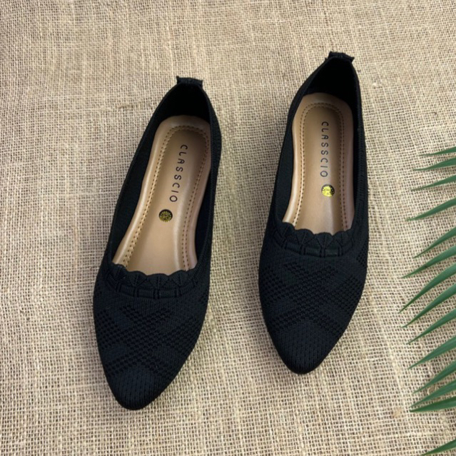 MARASYAFFA - SEPATU FLAT WANITA RAJUT CS12