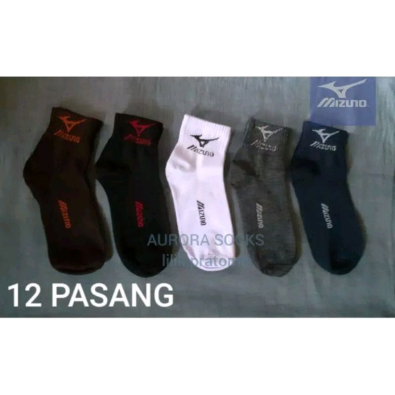 KAOS KAKI MIZUNO PENDEK LUSINAN-KAOS KAKI OLAHRAGA VOLLEY BADMINTON