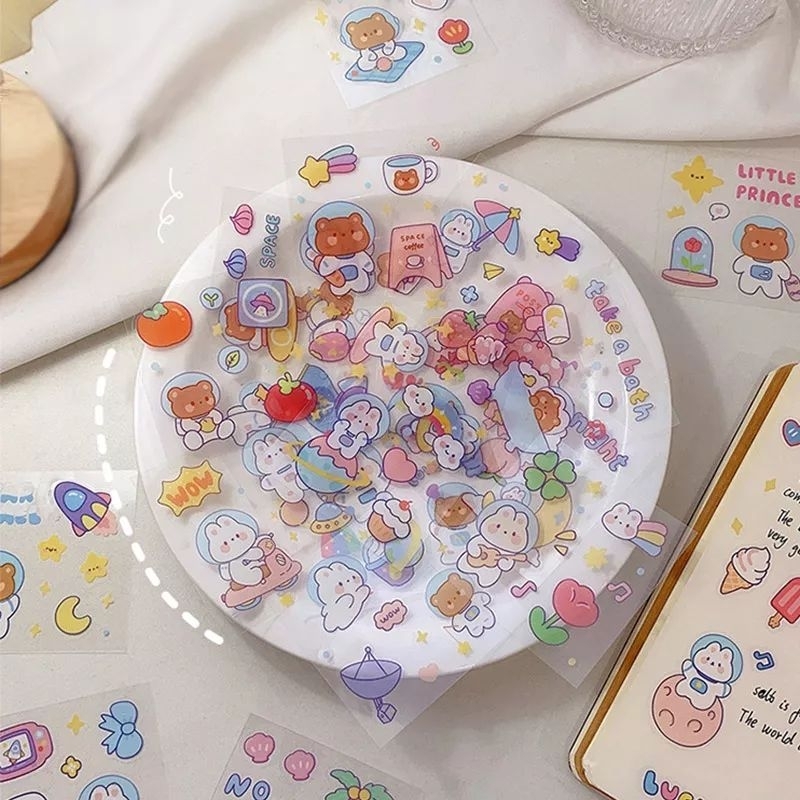 

Stiker dekorasi lucu Astronot cute
