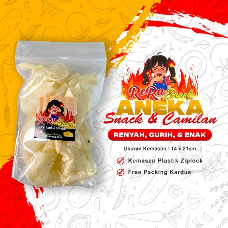 

Keripik singkong asin (Netto 95gr)