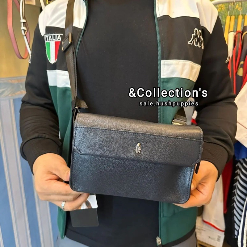 READY,TAS PRIA NELSON ORI HUSH PUPPIES,KULIT ASLI,SALE