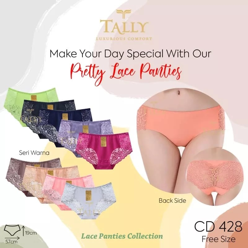 TALLY CD CELAN DALAM RENDA SEAMLESS RENDA 428 | FREE SIZE | FIT M -L | RENDA ANTI GATAL