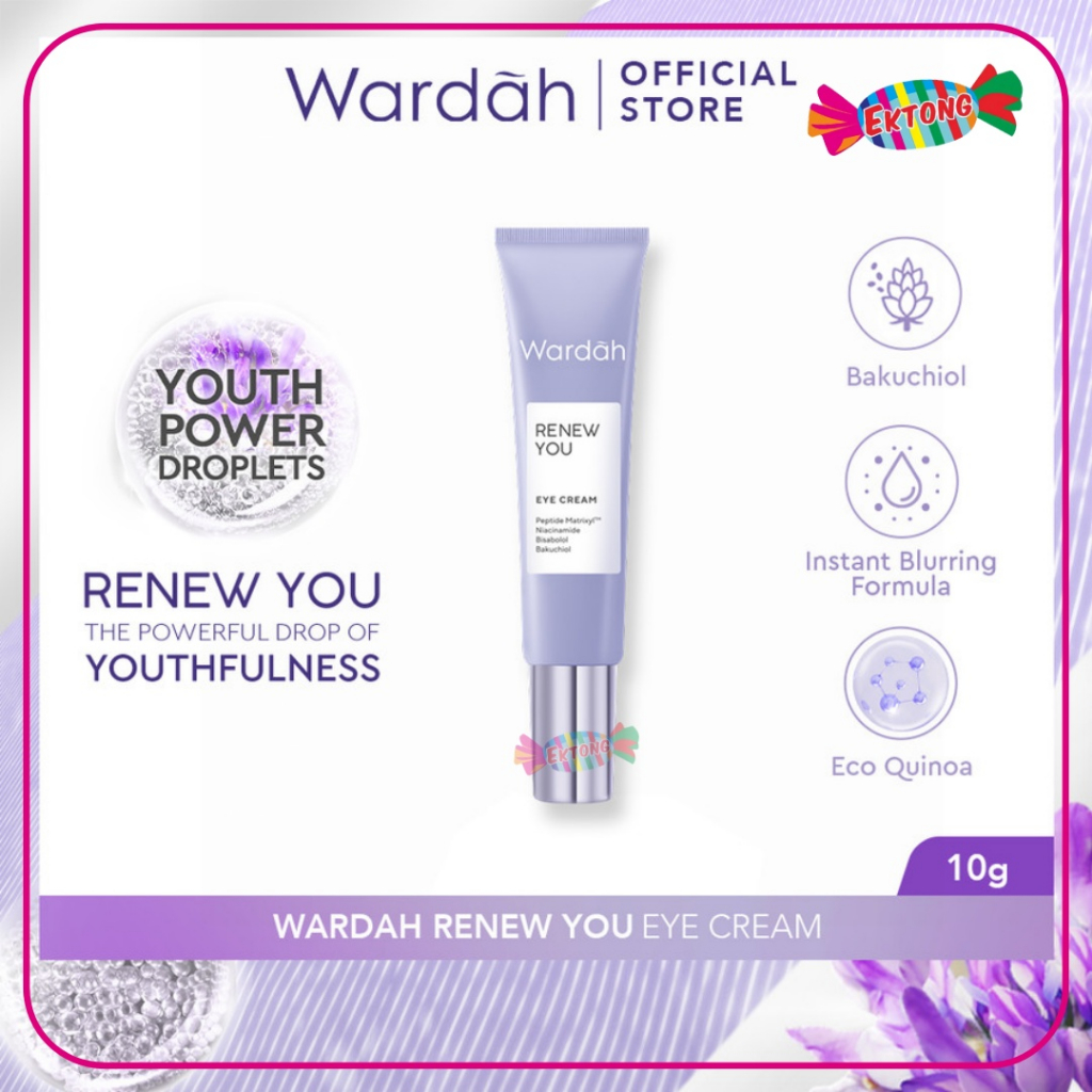Wardah Renew You Anti Aging Eye Cream 10 ml - Krim Mata