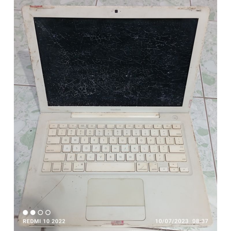 Laptop apple macbook white core2duo ddr2