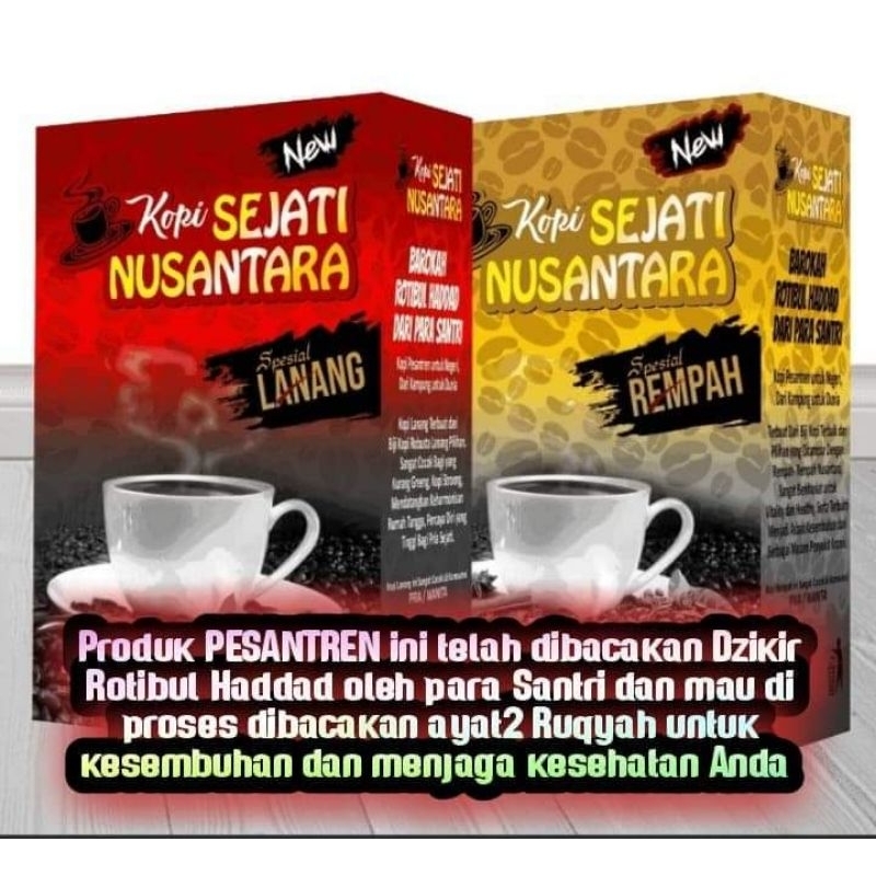 

KOPI SEJATI NUSANTARA LANANG & REMPAH 2 BOX ISI 30 SACHET