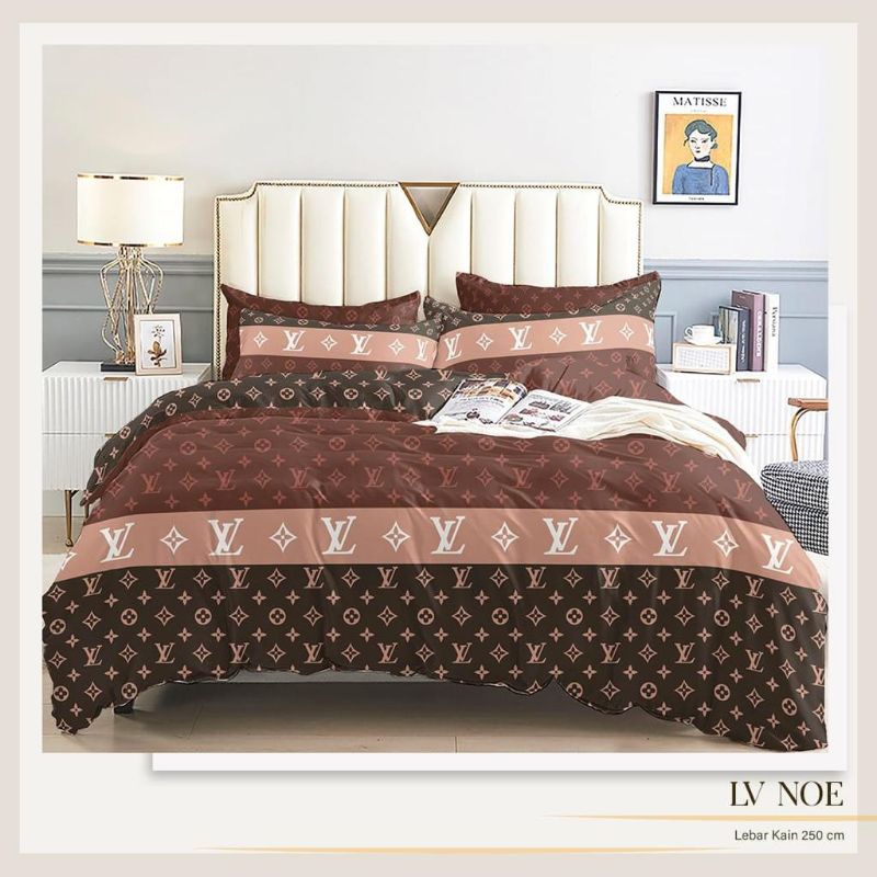 Sprei katun halus lv coklat