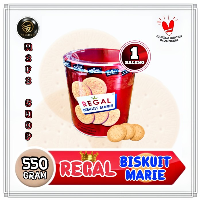 

Biskuit Marie Regal Original Kaleng - 550 gr (Kemasan Satuan)