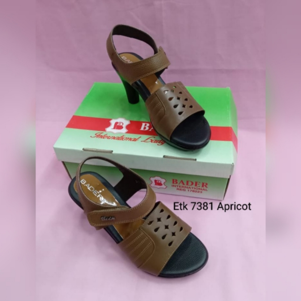 ws sandal bader/sandal kulit/sandal pesta/sandal hak tinggi/etk 7381