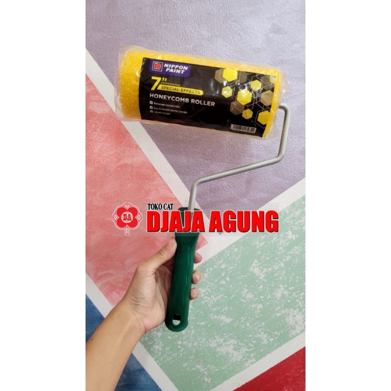 Honeycomb Roller - kuas roll cat tekstur