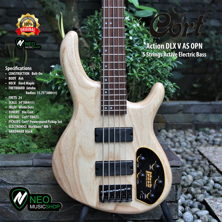 Cort Action DLX V AS OPN 5 Strings Active Electric Bass