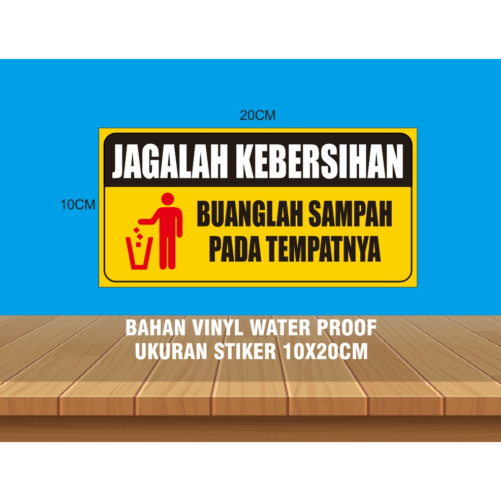 

Stiker jagalah kebersihan / stiker jagalah kebersihan waterproof