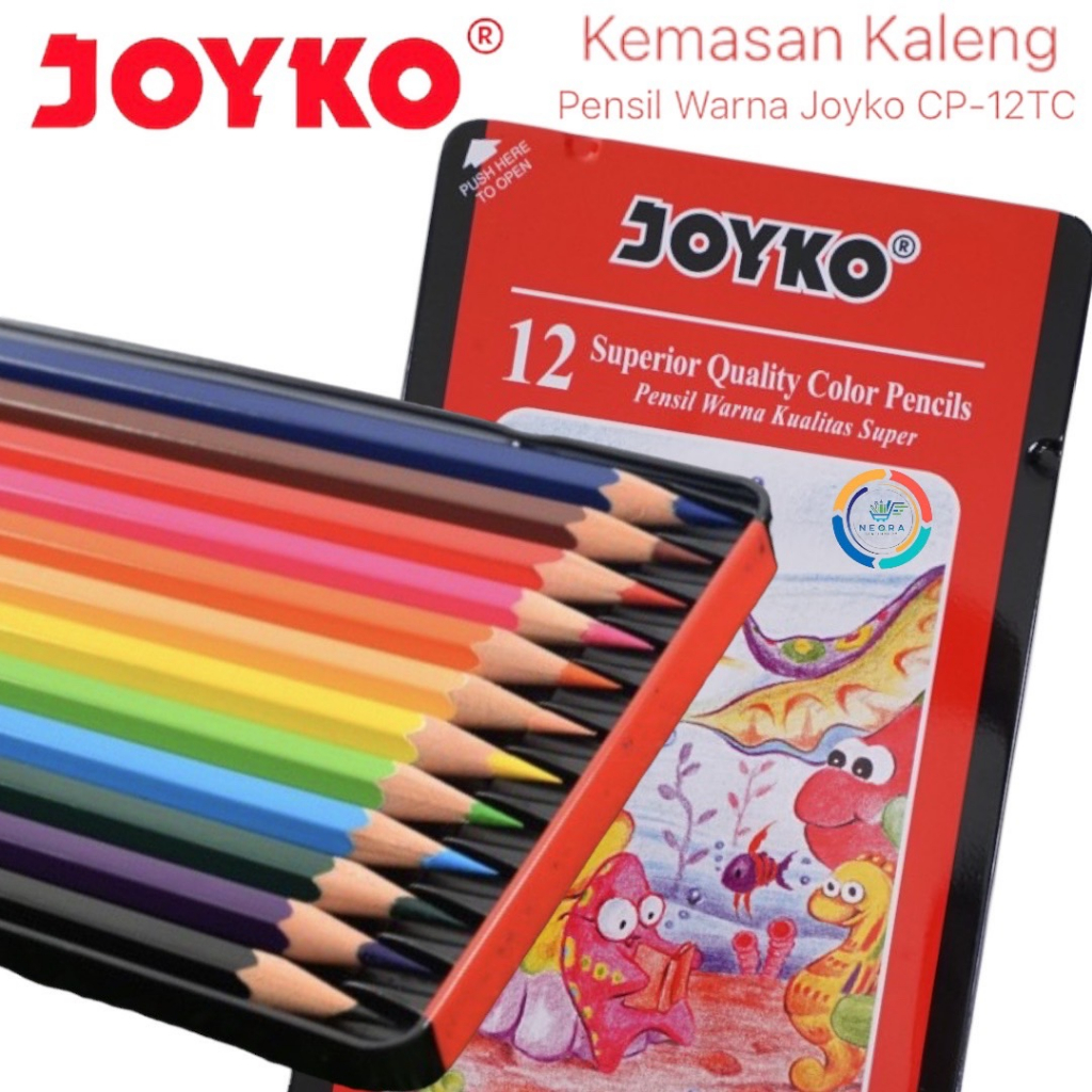 

Joyko Pensil 12 Warna CP-12TC | Kemasan Kaleng