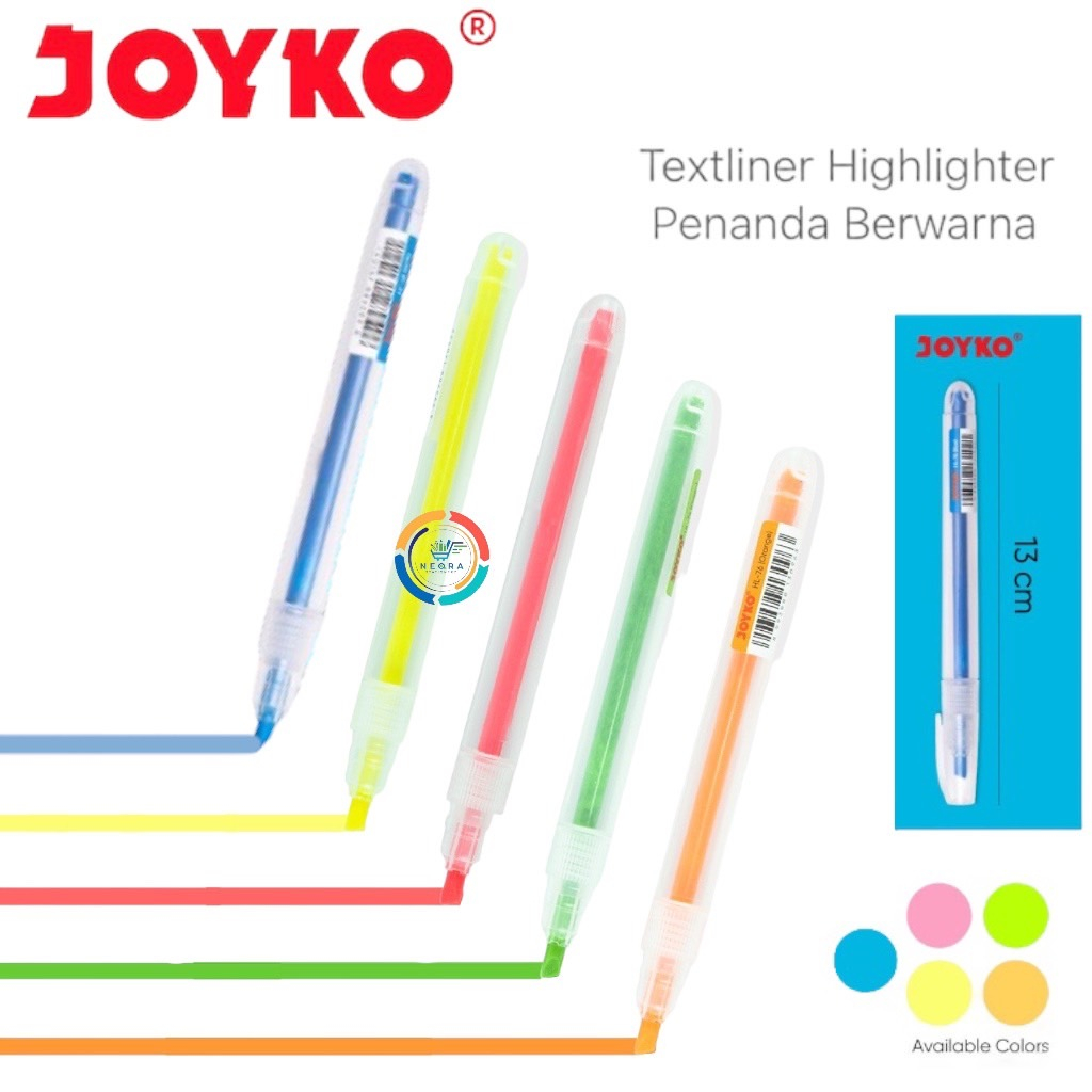 

Joyko Highlighter | Penanda Warna HL 73 - 78