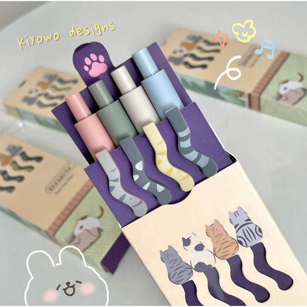 [HARU] Kitty Tails Mechanical Pen Premium Quality Pulpen Ekor Kucing Cat Tails Design Pen 0.5mm Pulpen Gel Alat Tulisan Tinta Hitam