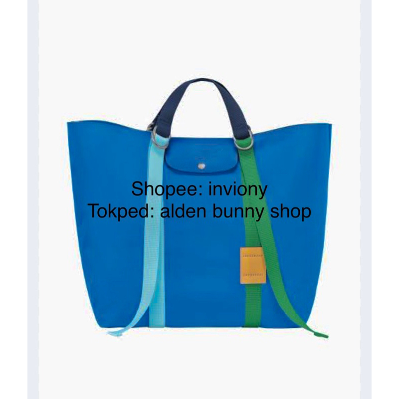 [preloved] Le Pliage Replay Totebag XL - Blue Limited Edition