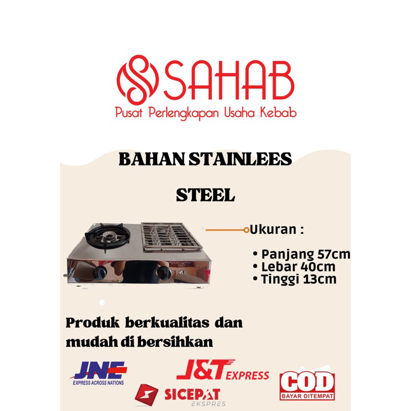 Kompor Gas Panggangan || Kompor gas 2 in 1 || Kompor gas bakaran