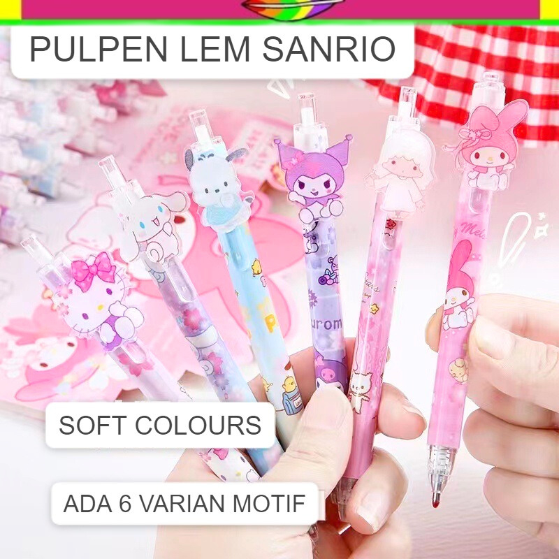 

PULPEN LEM SANRIO ALAT JURNALING PULPEN UNTUK HIAS DIARY LEM UNIK PEN PEREKAT MY TWIN STAR HELLOKITTY MY MELODY CINAMORROL POCCACO KUROMI ALAT TULIS SEKOLAH ATS @khemikoshopping