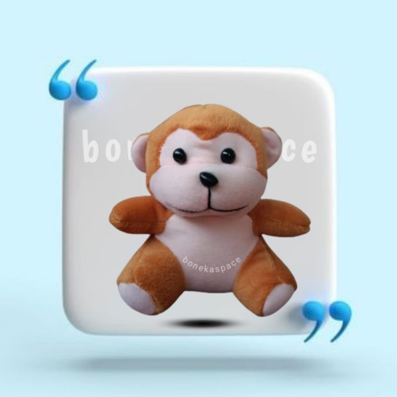 Boneka Mini Karakter Monyet / Monkey / Boneka Kecil Lucu / Mainan Boneka Anak