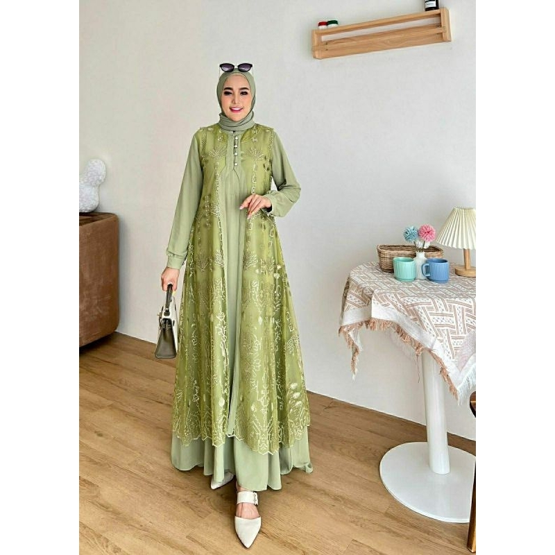 Dress Acacia 6 Fashion Muslim Pesta By Glamz/Pesta/Outer