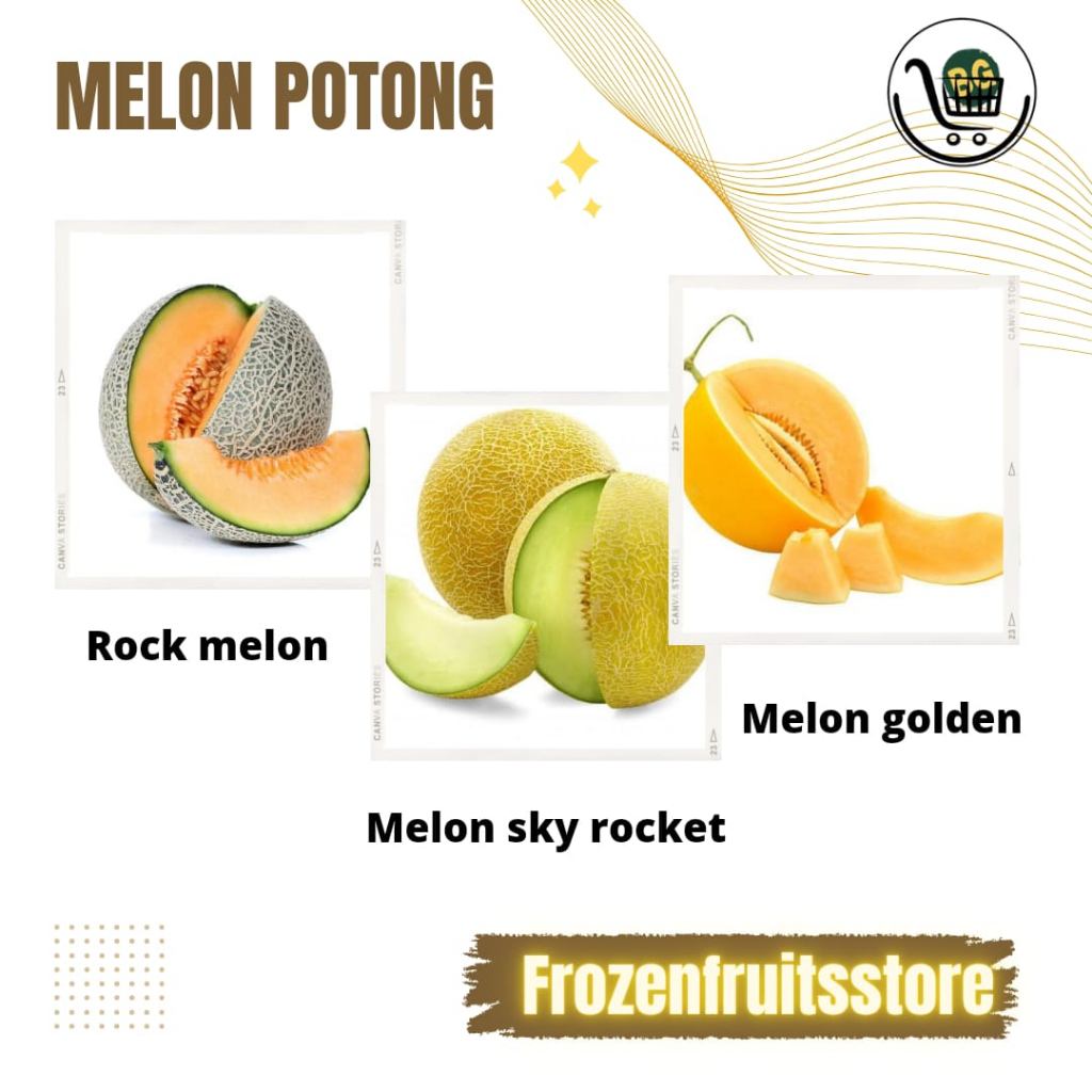 

Melon golden potong, Melon sky potong, Melon rock potong