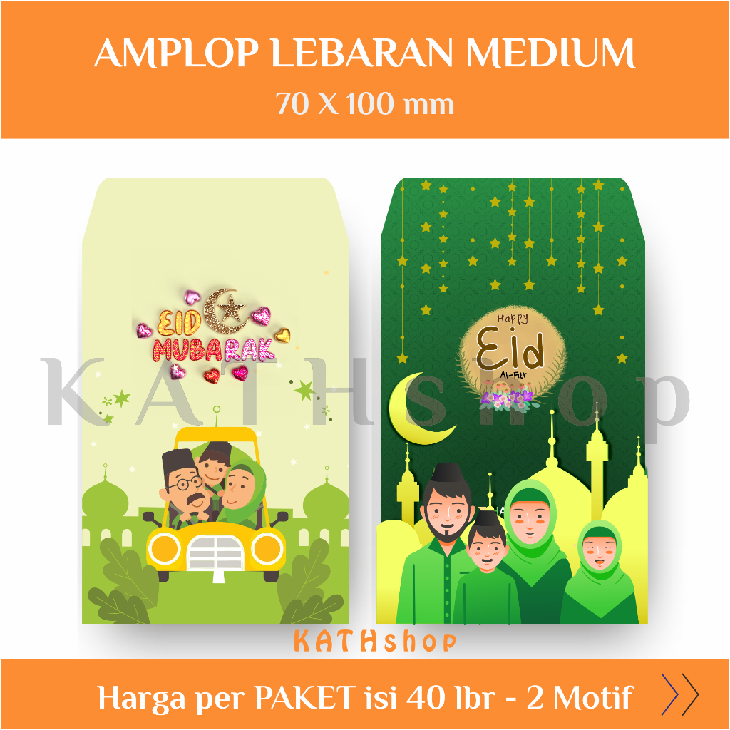

KATHshop - [40 lbr] Amplop THR Idul Fitri MEDIUM tema MUDIK KELUARGA