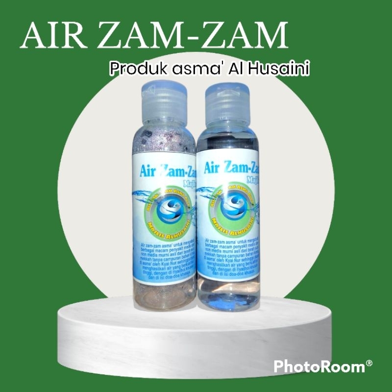 

Air Zam Zam Asli 100% Asma' Al Husaini Botol Kecil 100ml Dan 60ml