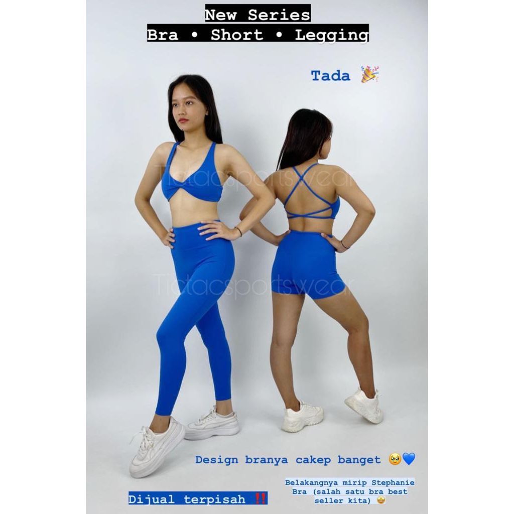 TIFFANY SPORT SET SPORTS BRA + SHORT OLAHRAGA WANITA (dijual terpisah) SET OLAHRAGA WANITA YOGA