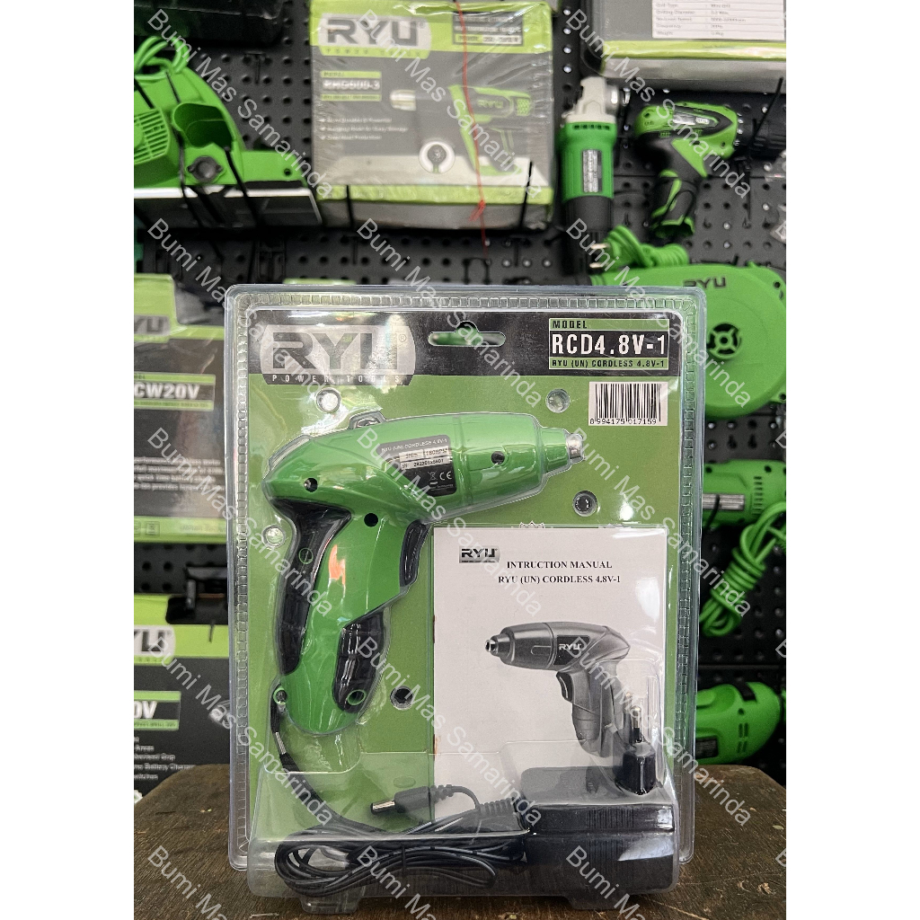 RYU CORDLESS DRILL RCD 4.8 V-1 / MESIN BOR CAS BATERAI RCD 4.8V1